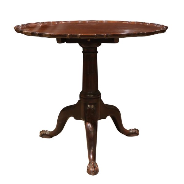 Antique Mahogany Tilt-Top Tripod Table with Piecrust Edge, Circa 1780
