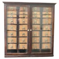 Art Deco Haberdashery Cabinet, Sewing, Shop Display
