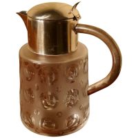 Art Deco Silver Plated Chiller Jug, Wine, Ice Cold from Germany