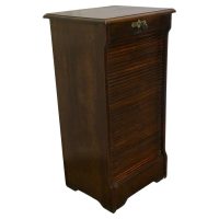 Art Deco Tambour Fronted Oak Filing Cabinet