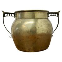 Art Nouveau Brass Planter This is a lovely big beaten brass pot