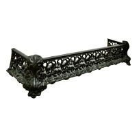Art Nouveau Cast Iron Colebrookdale Style Fender or Dog Grate