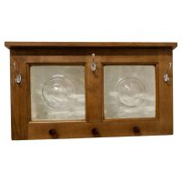 Arts %26 Crafts Golden Oak Coat Rack, Arts and Crafts Golden Oak Wall Rack