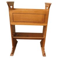 Arts and Crafts 2 Tier Golden Oak Bookcase