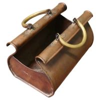 Arts and Crafts Copper Gladstone Bag, Planter