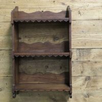 Arts and Crafts Decorative Open Front Wallhanging Shelf