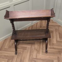 Arts and Crafts Open Front Oak Slope-Shelf Bookcase