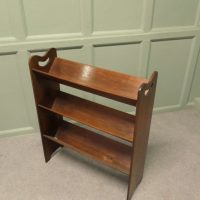 Arts and Crafts Open Front Slope-Shelf Book Trough