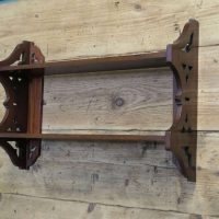 Arts and Crafts Open Front Wall Hanging Bookshelf