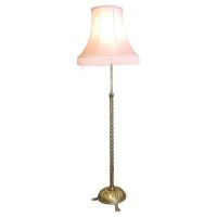Arts and Crafts Telescopic Brass Floor Lamp