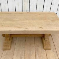 French Vintage Bleached Oak Coffee Table