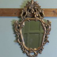 Attractive Baroque Style Small Gilt Wall Mirror