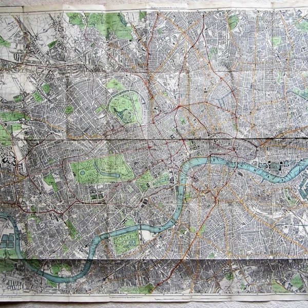 A very detailed 19th century map of Victorian London