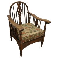 Beech and Ash Wheel Back Reclining Chair