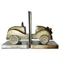 Brass Desk Top Bookends in the shape of a Vintage Car A very attracti
