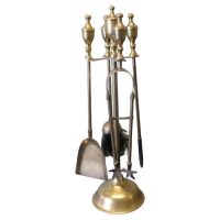 Brass Fireside Companion Set, Fireside Tools on Stand