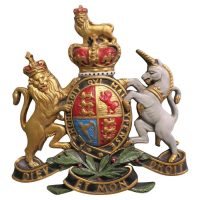 British Royal Coat of Arms Wall Plaque