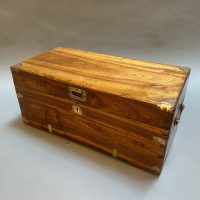 C19th Small Camphor Campaign Trunk