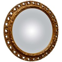 Carved Convex Gilt Wall Mirror