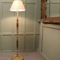 Carved Oriental Style Floor Lamp, Standard Lamp