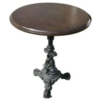 Cast Iron and Oak Pub Table, Garden Table, 1 of 2