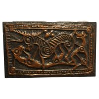 Celtic Art Copper Mural from Ireland, Celtic Animals Hand made beaten
