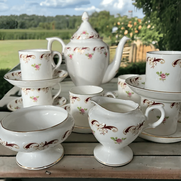 Crown Staffordshire &#8220;Wentworth&#8221; Tea Set