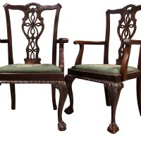 Chippendale Style Carver Chairs