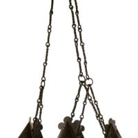 Circular iron gothic chandelier