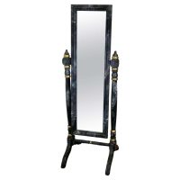 Clothing Outfitters Marble Effect Cheval Mirror