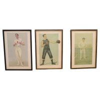 Collection of 3 Vanity Fair Sport Themed “Spy” Prints