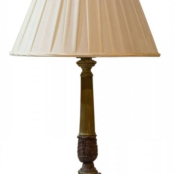 Continental 19thc table lamp