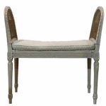 Continental Painted Caned Stool