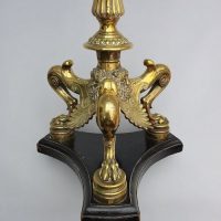 Victorian heavy brass telescopic standard lamp