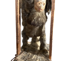 Antique Creepy Monkey Twirling Toy