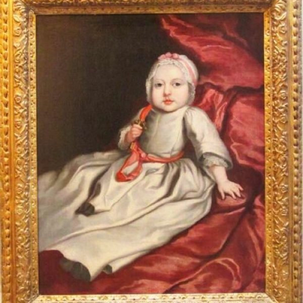 17thc Baby Portrait Studio Of Mary Beale (1633-1699) English School Oil Portrait Paintings