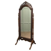 Decorative Carved Cheval Dressing Mirror