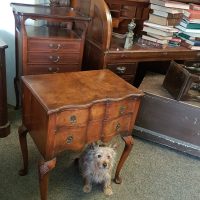 Small Antique 1920&#8217;s Walnut Side Table