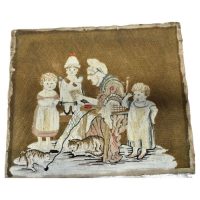 Early 19th Century English Wool Tapestry, “The School Room”