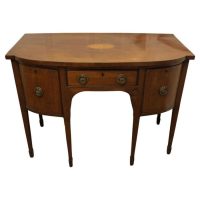 Early 19th Century Georgian Bow Front Walnut Dresser