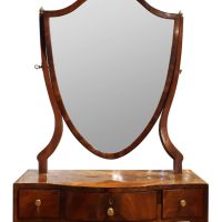 Early 19th Century Mahogany Dressing Table Mirror