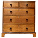 Early 19th Century Oak and Ebonised Chest of Drawers, Circa 1810