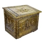 Antique Rustic Chiseled Chest