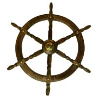 Early 20th Century Oak Ships Wheel A wonderful and decorative piece