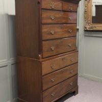 Early Victorian Mahogany Chest on Chest