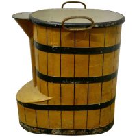 Early Victorian Painted Toleware Footbath