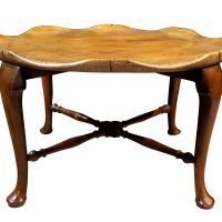 Edwardian Elm Scalloped Coffee Table, circa 1900