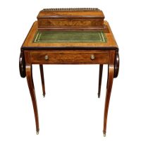 Edwardian Inlaid Rosewood Lady’s Writing Table with Fitted Interior, circa 1900