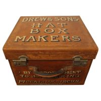 Edwardian Salesman’s Sample Hat Box by Drew and Sons Trunk Makers