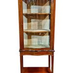 Edwardian Serpentine Fronted Display Cabinet